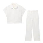 Women Summer Two-Piece Set (Coat & Pants)