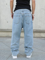 Men Baggy Oversize Straight Jeans