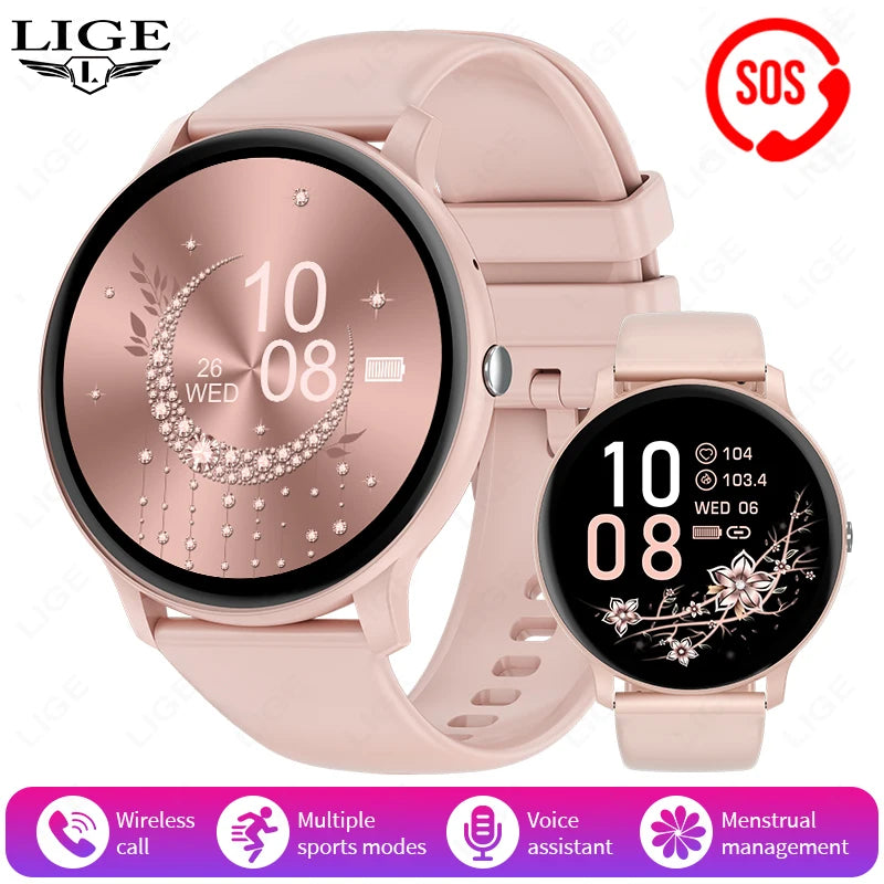 LIGE Smart Fitness Watch with Heart Rate