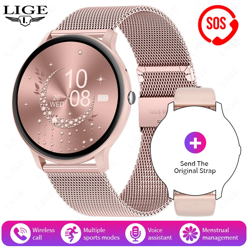 LIGE Smart Fitness Watch with Heart Rate