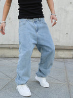 Men Baggy Oversize Straight Jeans