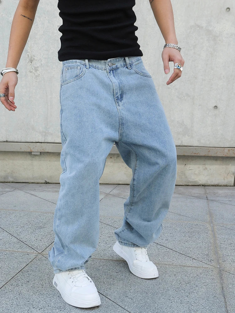 Men Baggy Oversize Straight Jeans