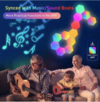 RGB Hexagonal Wall Light with APP Control