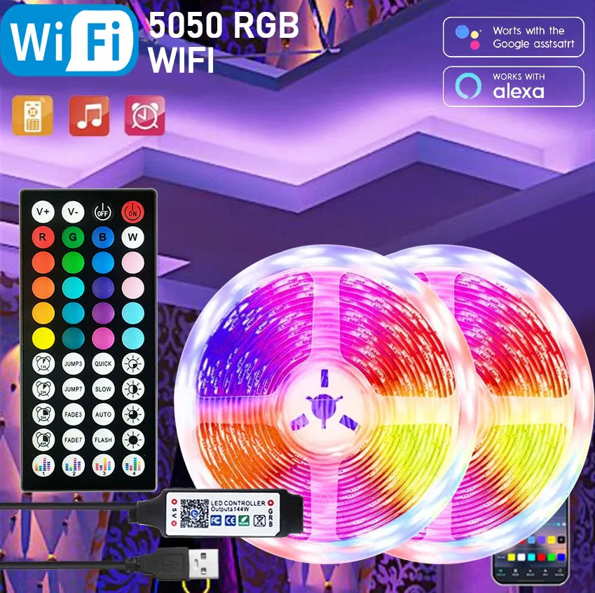 RGB LED Strip Lights with APP Control