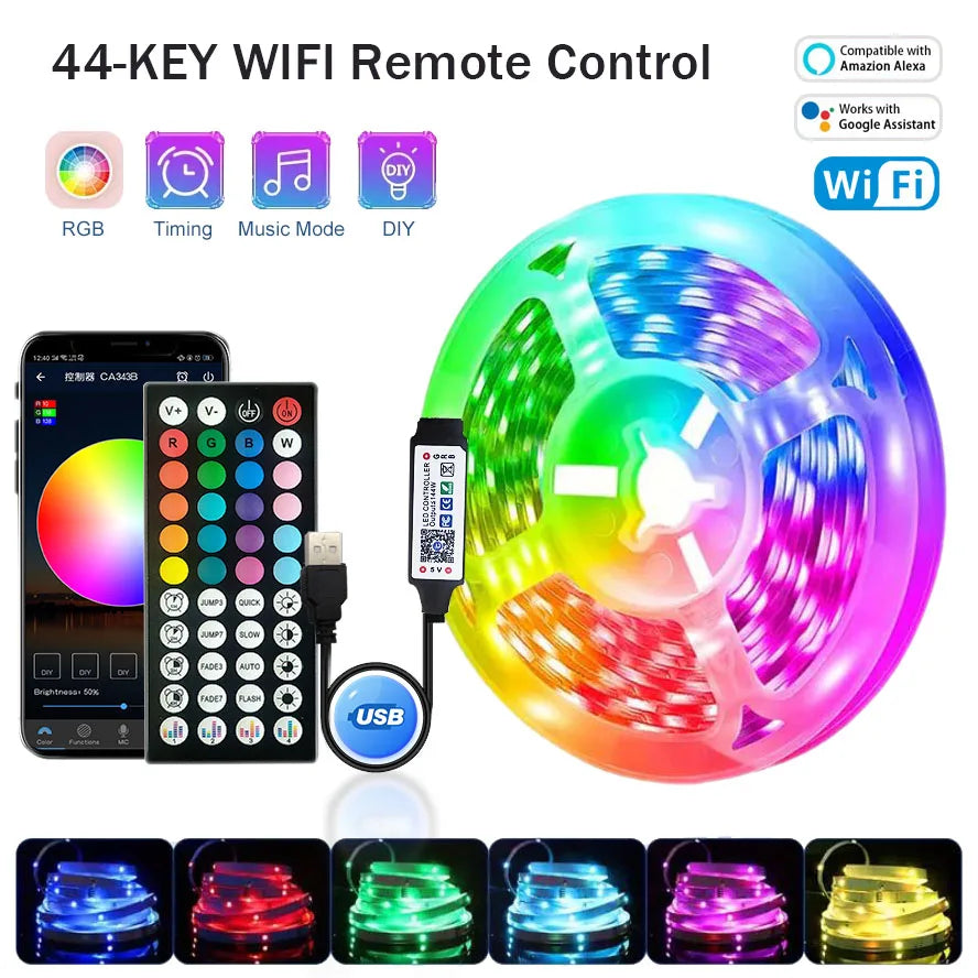 RGB LED Strip Lights with APP Control