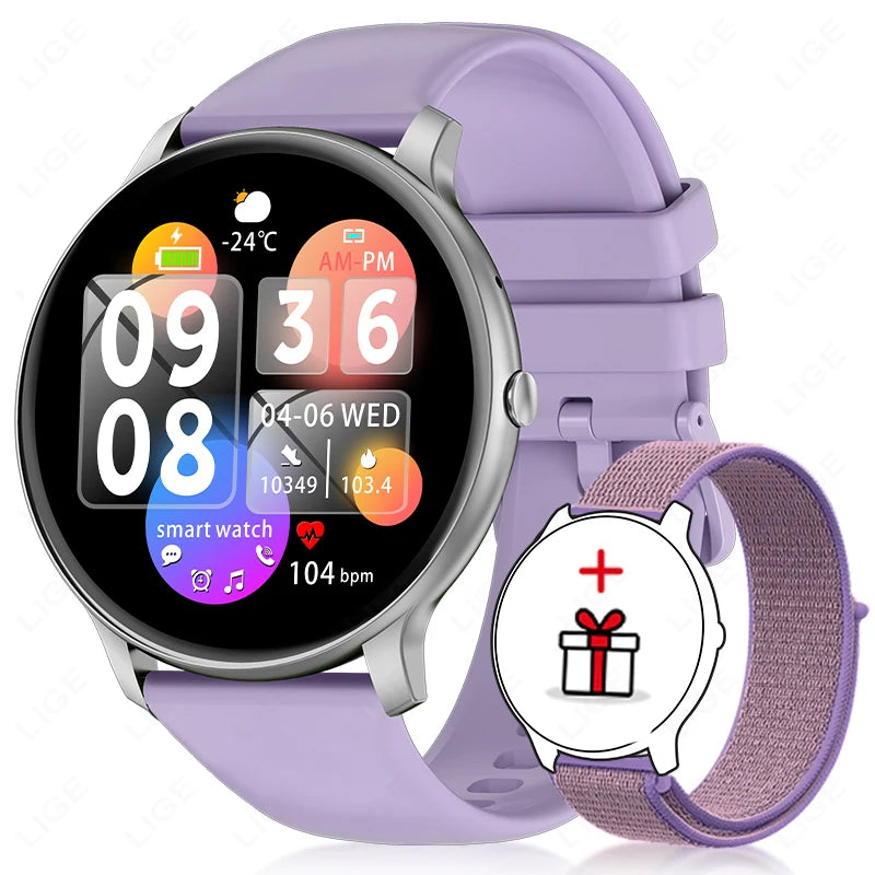 LIGE Smart Fitness Watch with Heart Rate