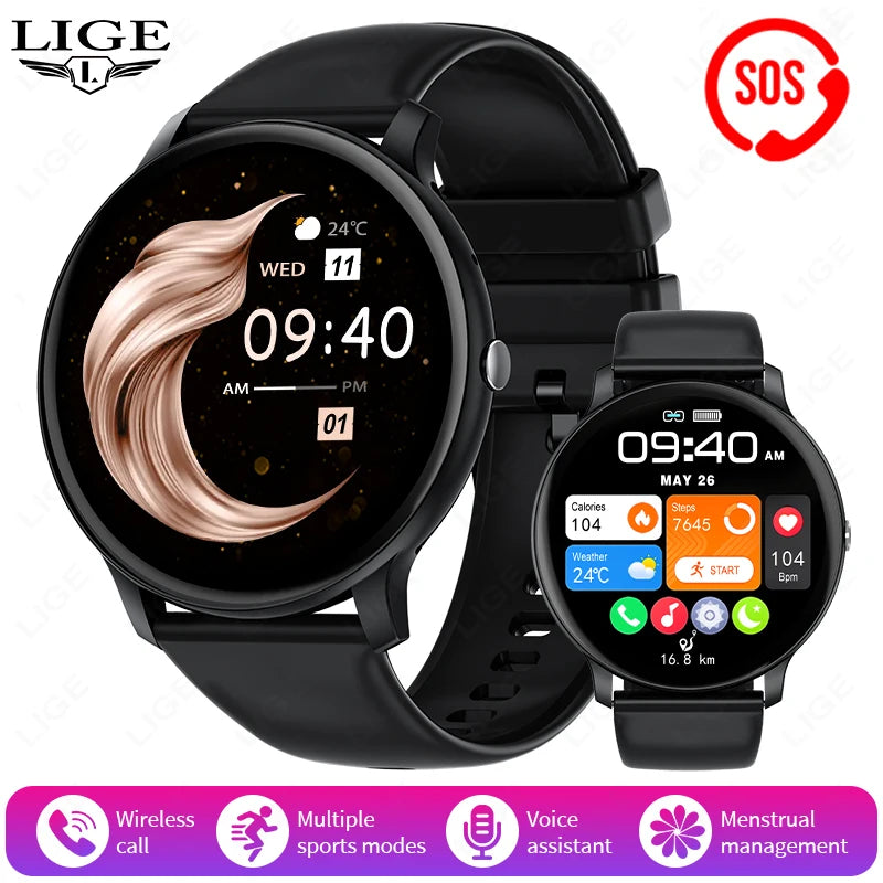 LIGE Smart Fitness Watch with Heart Rate