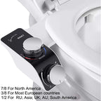 Bidet Toilet Seat Attachment Dual Nozzle