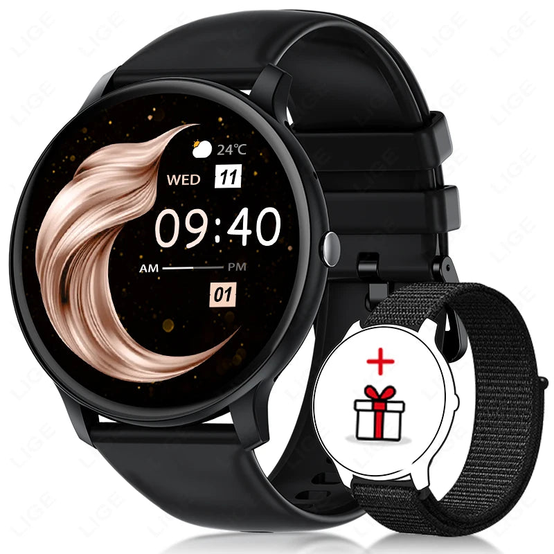 LIGE Smart Fitness Watch with Heart Rate