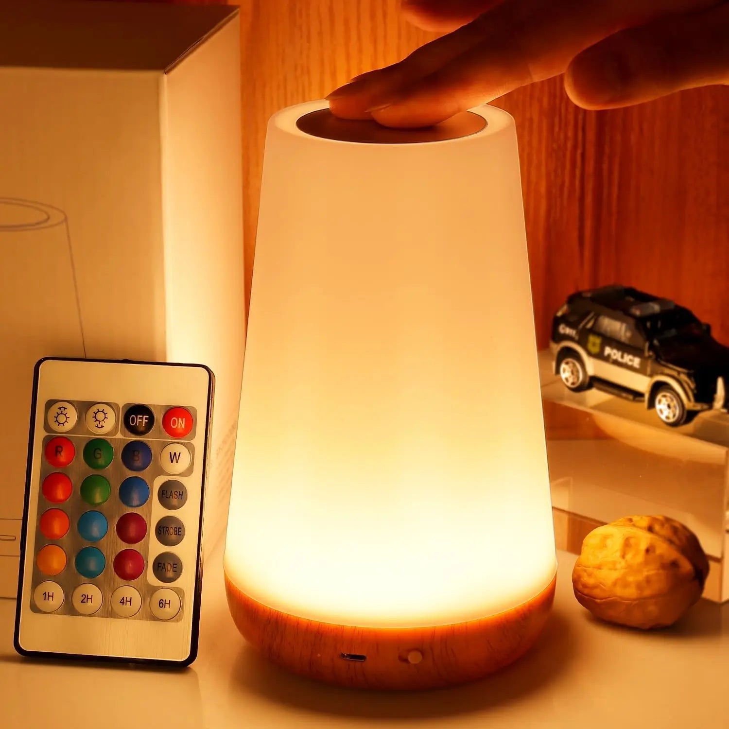 RGB Dimmable Night Light with Remote