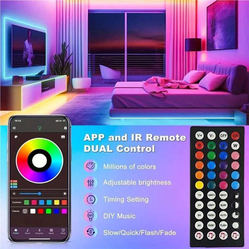 RGB LED Strip Lights with APP Control
