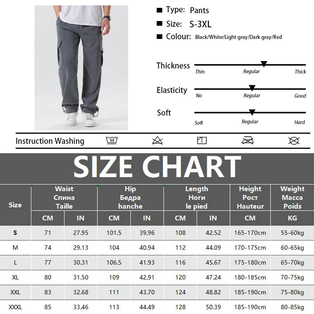 Men Straight Fit Jogger Sweatpants